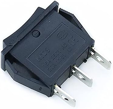 BOLSA 5PCS KCD3 Rocker Switch 15A / 20A 125V / 250V uključen na 3 poziciju 3 pin Električna oprema Power prekidač crna