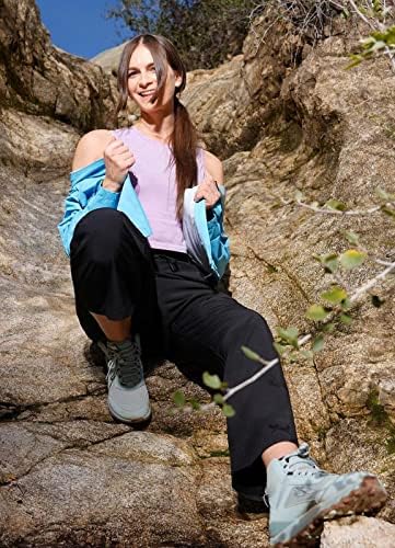 Baleafe ženske planinarske hlače Brze suho lagane jogger hlače atletski pokretni trening džepovi zatvarača