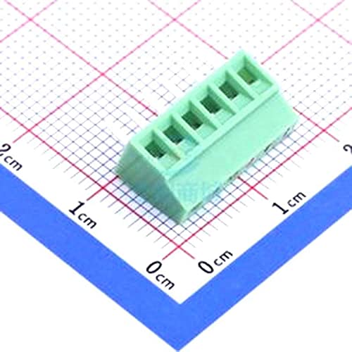 2 kom 2,54 mm Broj reda: 1 igla: 6 ravni igličasti blok za podizanje tipa PA66 Bakarni kalajisani vijčani