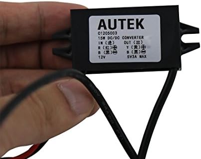 AUTEK DC DC Converter Buck modul 12v/24v do 5V 3A USB izlaz korak dolje Regulator napona punjenje kompatibilno