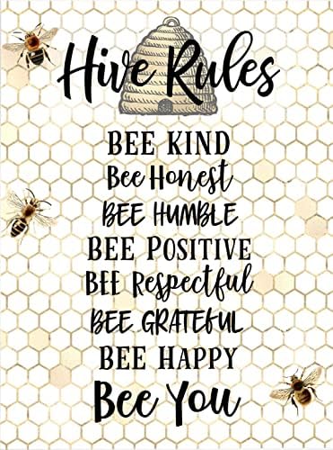 Honey Bee Decor Bumble be Decor be Kind Sign učionica Art Vintage Retro metalni znak metalni