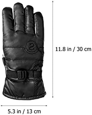 Ozvjedkosti radne rukavice 1 par USB grijane rukavice zimske rukavice bez podešavanja temperature Biciklističke rukavice pune rukavice za prste crne rukavice