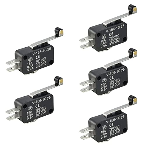 Fielect Micro Switch SPDT 1no 1nc tip poluge šarke minijaturni mikro granični prekidač OV-152-1C25