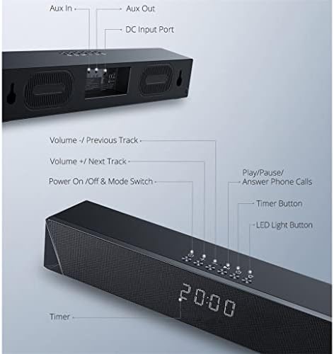 TKFDC Sound Bar Gaming Speaker & žičani 14W moćni drajveri Subwoofer RGB svjetlosne zvučne trake