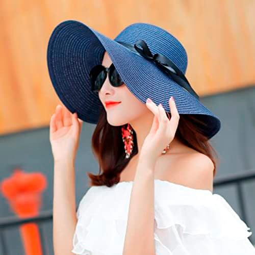 Uangkou ljetni UV zaštitni vizir šešir sa širokim obodom za žene podesivi modni dodatak za Sunce u toplesu