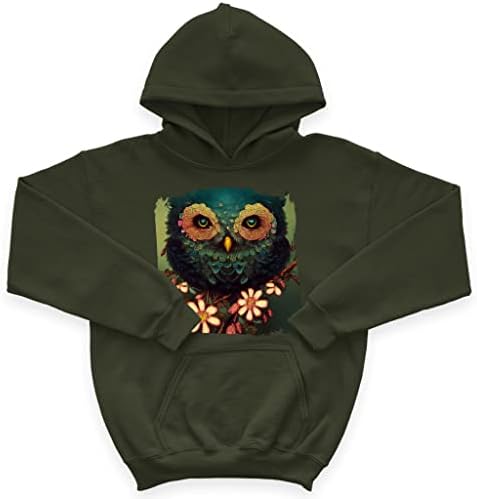 Owl Graphic Kids 'Sponge Fleece Hoodie - Hoodie Art Kids' - šareni hoodie za djecu