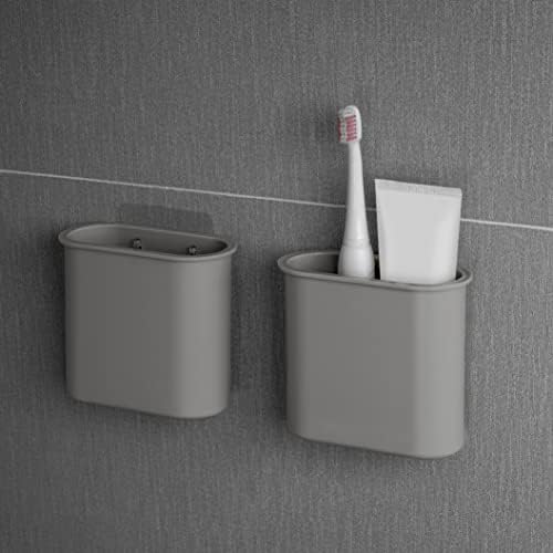 ADORILA 2 pakovanja zidni držač četkice za zube za kupatilo, samoljepljivi Organizator za odlaganje