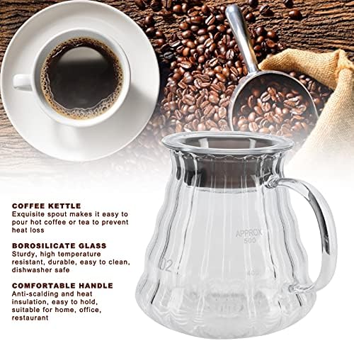 FDIT prozirni visoki borosilikatni stakleni lonac za kafu izvršite vrhunske aparate za kavu