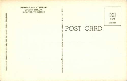Cossitt Library Memphis, Tennessee TN originalna Vintage razglednica