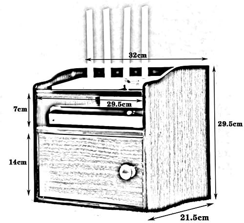 PDGJG kutija za odlaganje rutera Plastična polica zidna vješalica nosač Kablovska Storage 2