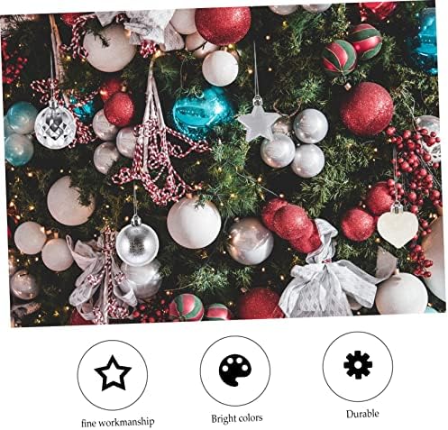 Tendycoco 2 setovi božićni ukrasi pet-šiljani zvjezdani topper ShatterO otporno na Xmus Ornament