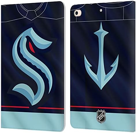 Dizajni za glavu Službeno licencirani NHL dres Seattle Kraken kožne knjige Novčanik Cover Cover Construible sa Apple iPad Mini