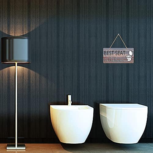 Smiješno kupatilo Zidni znak, metalna zidna umjetnost za kupaonice, rustikalna viseća kupatilo