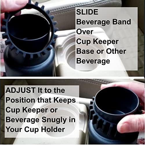 Gadjit adapter za držač čaša za piće-zaustavite pića u pokretu od ljuljanja u držaču za šoljice