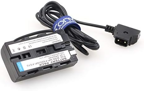 Eonvic D-Dodirnite za NP-F550 F570 F750 F970 Dummy adapter za namotani kabel za namotani monitor