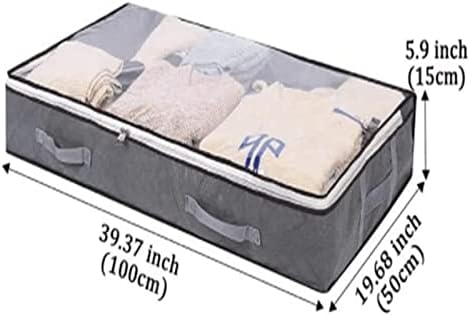 Masera Masera torba za pohranu Sklopiva spremnik za skladištenje sa čistim prozorom, ojačanom ručkom i patentnim