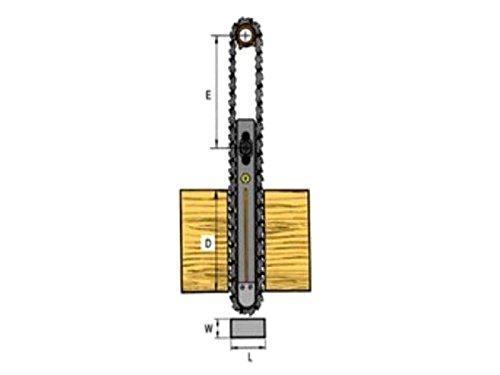 Mortising lanac Set & amp; lančanik širina 18mm dužina 1.3 / 4 i 36 linkovi