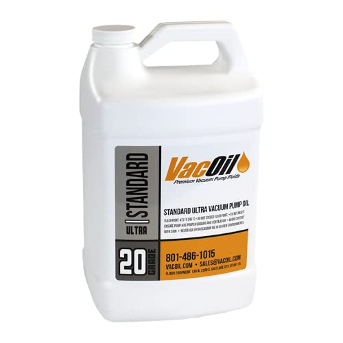 VacOil® 20 Grade ulje za vakuumsku pumpu | 1 galon za Edwards, Welch, Leybold, Agilent ,High Grade,