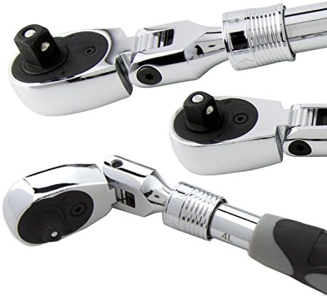 Steelman Pro Set alata sa fleksibilnom glavom sa 72 zuba, 3-dijelni, hrom-Vanadijum čelik, fleksibilna glava