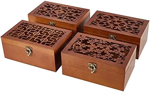 XBWEI prazna kutija kućna kutija za ručni rad drvena Retro prenosiva kutija za šivenje igle za šivenje