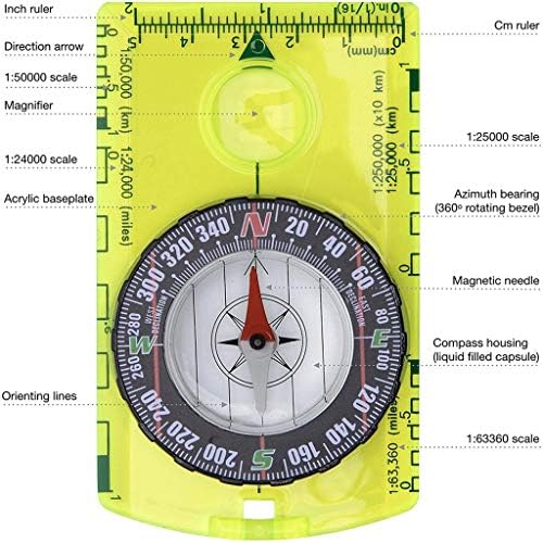SXNBH VANJSKA OPREMA Profesionalni kompas Rotirajuća bezel univerzalna i pouzdana pribor za kompatibinost