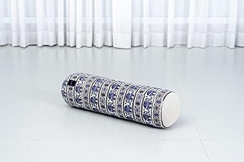 Leewadee Veliki joga jastuk - jastuk za cijev oblika za meditaciju, jastuk za rastezanje, izrađen od ekološkog kapoka, 1 inča
