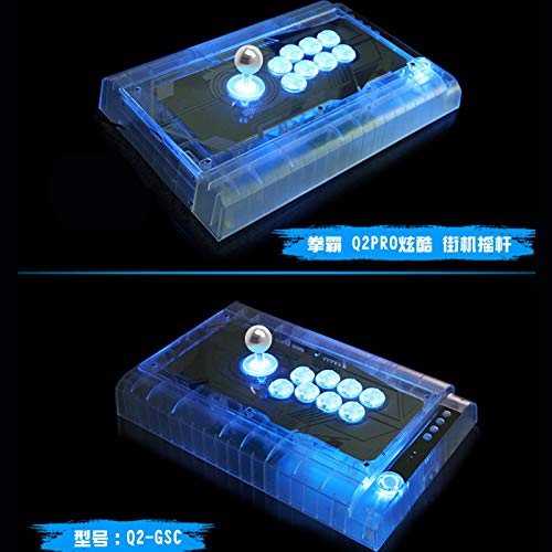 6pcs Original QANBA 30mm LED arkarski tasteri osvetljeni zvučni gumb sa plavim LED-ovima za PC PAC Man