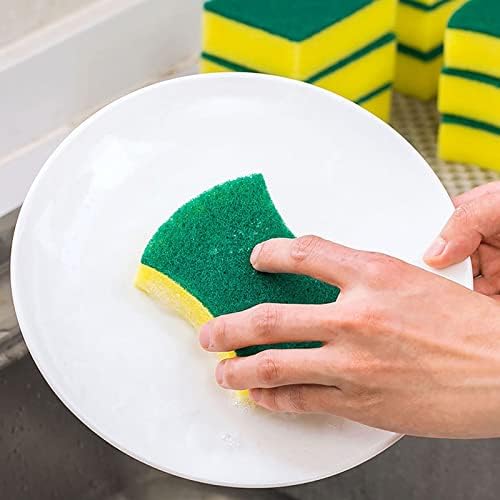 12pcs spužva kuhinja ne-ogrebotine čišćenja čišćenja mekanih dvostrukih nagnutih spužva za suđe spužvu za kuhinju kupatilo za kupatilo