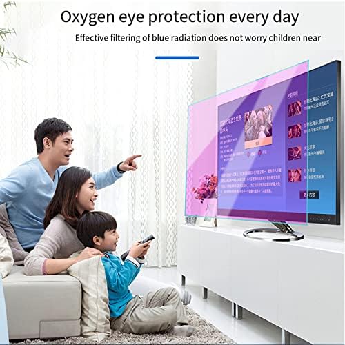 ANTI Blue Svjetlo 32-75 inča zaštitnik televizora, anti-UV / protiv sjaja / protiv ogrebotine ultra-čistog