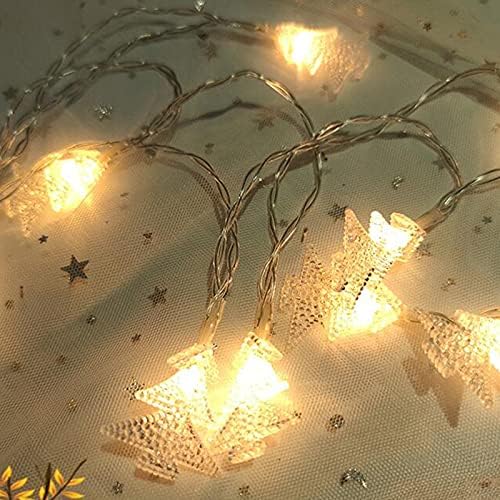 Božić 2021 ukrasi elegantan Božić dekor Vintage Božić ukrasi rustikalni Božić ukrasi Party Supply novi LED plastike dekorativna svjetla niz kuća dvorište Božić Dan svjetla