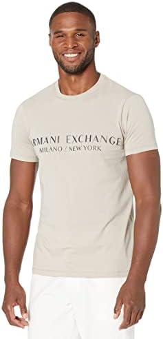 A / X Armani EXCHANGE muški kratki rukav Milan New York Logo posada vrat T-Shirt