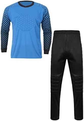 Hansber Youth Boys Fudbalski trenerci Soccer Golman dres Uniforme podstavljena golmana sa Hlače Activewear