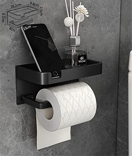 Seasd kupaonica Držač papira od aluminijskog nosača telefonske polica za mobilne telefone ručni nosač toaletni nosač papira