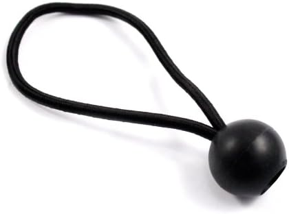 6pc bungee kuglice za kabel crna gumena petlja elastična - 5