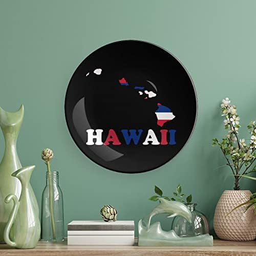 Havaii Država zastava na mapi Kosti Kina Dekorativne ploče Keramičke ploče plovidbe sa zaslonom