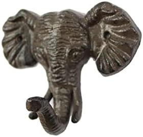 Ručno izrađeni nautički dekor liveno gvožđe Slon kuka 5 - kuka za vrata - ukrašavanje slonovama