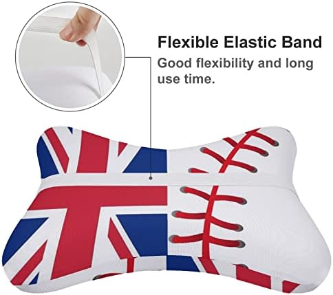 Engleska Zastava za bejzbol auto jastuk za automobile od 2 jastuk za glavu u obliku kostiju jastuci za putni automobil Domaći ukras