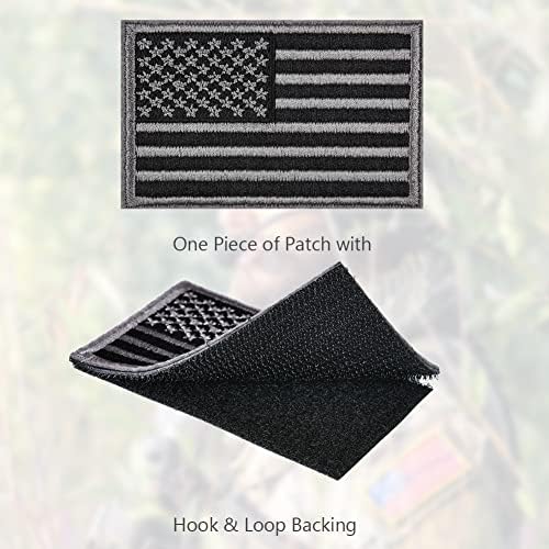 Auauy 2pcs Američki zakrpe za zastavu, taktičke zakrpe američke američke zastave, kuka i petlje