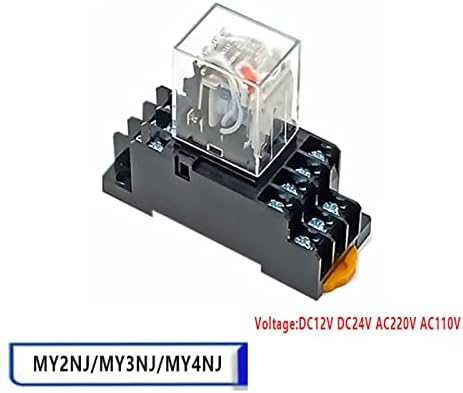 SVAPO 1set power Relay Coil General DPDT mikro Mini elektromagnetni Relejni prekidač sa bazom utičnice
