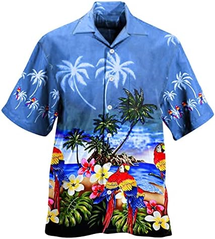 2023 Nova muška proljeća / ljetna modna casual papagajnog print Party Beach labavi ispis Kratki