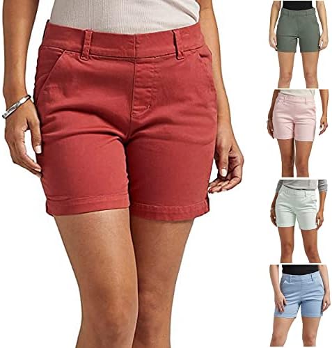 Ženske kratke hlače za Twill Twill Plus size Srednjoine kratke hlače Redovna fit planinarski kratke