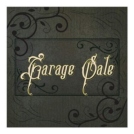 CGSignLab | Garažna prodaja -Victorian Frame Prozor Cling | 24 x24