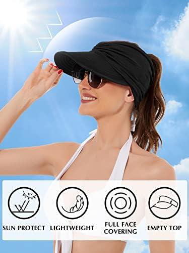 Komorebi ženski šešir sa vizirom za sunce širokog oboda vizira za sunce repni šešir UPF 50+