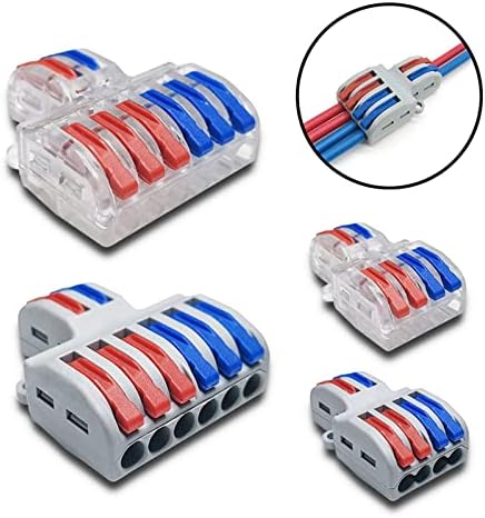 Agounod Mini konektori brzih žičanih kablova univerzalni konektor za spajanje opruge kompaktnog