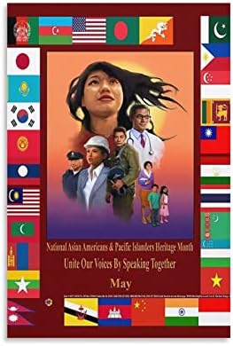 ToMart mjesec baštine azijskih Amerikanaca i Pacifičkih Ostrva plakat slika na platnu plakati