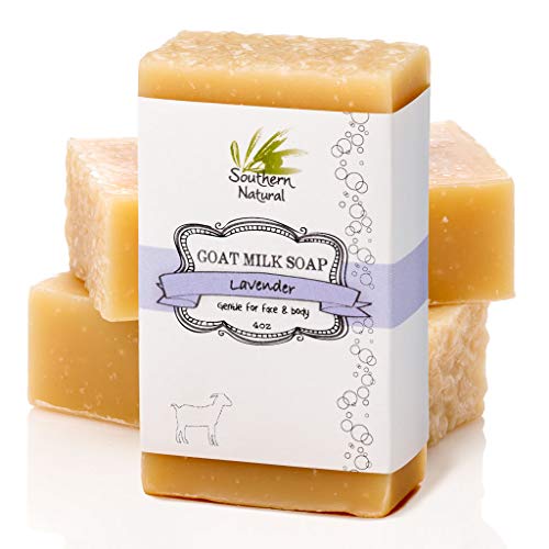 Južni prirodni sapun sa sapunom za mlijeko za mlijeko za ekcem, psorijazu i suhu osjetljivu kožu. Sav prirodni