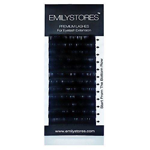 Emilystores Eselash Extensions 0.10mm Debljina J Curl Dužina 8mm svilena minka lažna trepavica u