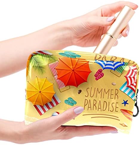 Mala kozmetička torba, elegantne vrećice za šminku, torbice sa zatvaračem, pokloni za žene, putni vodootporni toaletni torba Organizator, ljetni paradis plaža Ocean Hawaii