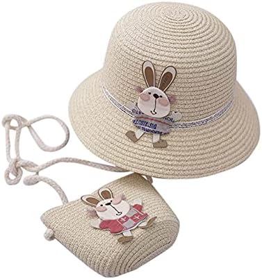 Kids Ljeto Sun Hat Širok područje UV zaštita za djevojčice kapka za plažu Kapa slame Šitoka široka disketa