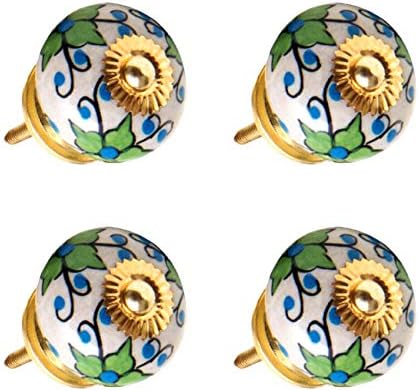 Sharvgun keramički multi okrugli ukrasni antikni ručici na vratima - unutarnji okrugli ručici i povlačenja